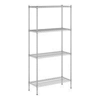 Regency 18" x 42" x 86" NSF Chrome Wire 4-Shelf Kit