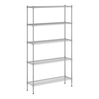 Regency 14" x 48" x 86" NSF Chrome Wire 5-Shelf Kit
