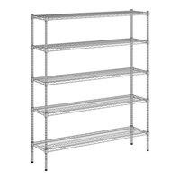 Regency 14" x 54" x 64" NSF Chrome Wire 5-Shelf Kit