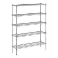 Regency 14" x 48" x 64" NSF Chrome Wire 5-Shelf Kit