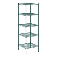 Regency 24" x 24" x 74" NSF Green Epoxy 5-Shelf Kit
