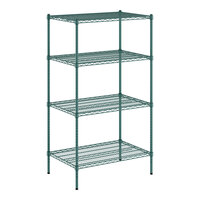 Regency 24" x 36" x 64" NSF Green Epoxy 4-Shelf Kit