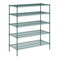 Regency 24" x 54" x 64" NSF Green Epoxy 5-Shelf Kit
