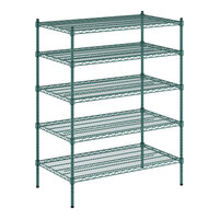 Regency 24" x 42" x 54" NSF Green Epoxy 5-Shelf Kit