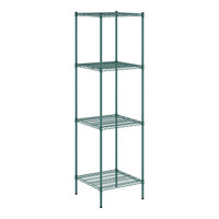 Regency 24" x 24" NSF Green Epoxy 4-Shelf Kit with 86" Posts