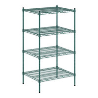 Regency 24" x 30" x 54" NSF Green Epoxy 4-Shelf Kit