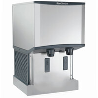 Scotsman HID525AW-1 Meridian® Wall Mount Air-Cooled Ice Machine and Water Dispenser with 25 lb. Storage Bin - 500 lb., 115V