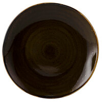 Tuxton TuxTrendz Artisan Geode Walnut 9" China Plate - 24/Case