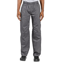 Uncommon Chef 4102 Unisex Slate Gray Customizable Grunge Cargo Chef Pants - XL