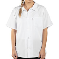 Uncommon Chef 0924 White Customizable Short Sleeve Cook Shirt with Full Mesh Back - 4X