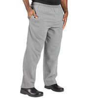 Uncommon Chef 4010 Unisex Houndstooth Customizable Traditional Chef Pants - 4XL