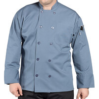 Uncommon Chef Orleans 0488 Unisex Steel Customizable Long Sleeve Chef Coat - XS