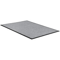 Apache Mills Water Absorbent 2' x 3' Gray Waffle Indoor Entrance Mat - 3/8" Thick