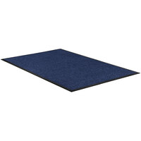 Apache Mills Water Absorbent 4' x 6' Blue Waffle Indoor Entrance Mat - 3/8" Thick