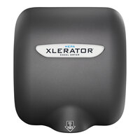 Excel XL-GR-H 208/277 XLERATOR® Graphite Textured Cover High-Speed Hand Dryer with HEPA Filter - 208/277V, 1,500W