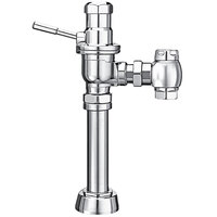 Sloan 3950110 DOLPHIN Chrome Single Flush Exposed Manual Water Closet Flushometer with Top Spud Fixture Connection and Ground Joint Control Stop - 3.5 GPF
