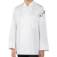 Uncommon Chef Tempest Pro Vent 0702 Women's Lightweight White Customizable Long Sleeve Chef Coat with Mesh Back - 4XL