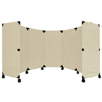 Versare 1707001 Beige MP10 Economical Folding Portable Partition - 10' x 4'
