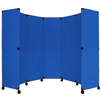 Versare 1709003 Blue MP10 Economical Folding Portable Partition - 10' x 6' 10"