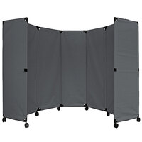 Versare 1708005 Pewter Gray MP10 Economical Folding Portable Partition - 10' x 6'
