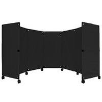 Versare 1707002 Black MP10 Economical Folding Portable Partition - 10' x 4'
