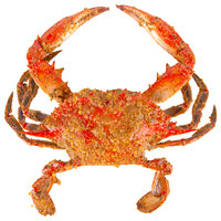 Chesapeake Crab Connection Medium/Large 5 1/2" - 6 1/2" Extra Seasoned Steamed Blue Crab - 1/2 Bushel