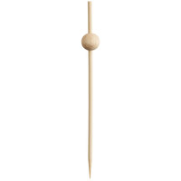 Front of the House White Bamboo Ball Pick 4 1/2 " - 100/Pack
