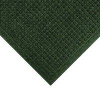 M+A Matting WaterHog 3' x 8' Evergreen Mat with Fashion Fabric Border and Universal Cleated Backing