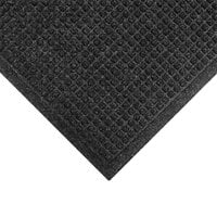 M+A Matting WaterHog 3' x 10' Charcoal Mat with Fashion Fabric Border and Universal Cleated Backing