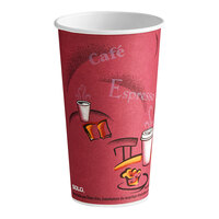 Solo 20 oz. Bistro Single-Sided Poly Paper Hot Cup - 600/Case