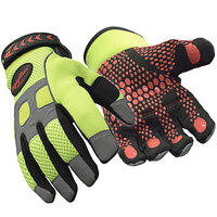 RefrigiWear 0379RHVLSML Lime Insulated HiVis Super Grip Glove - Small - Pair