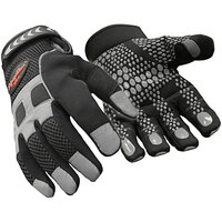 RefrigiWear 0379RBLKMED Black Insulated HiVis Super Grip Glove - Medium - Pair
