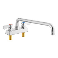 Regency Deck-Mount Faucet with 4" Centers and 14" Swing Spout