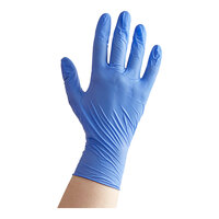 Noble Blue Biodegradable Powder-Free 4 Mil Thick Nitrile Gloves - Extra Large - 100/Box