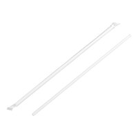 Choice 12" Jumbo Clear Wrapped Straw - 500/Pack