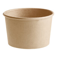 Choice 8 oz. Kraft Poly-Coated Paper Food Cup - 50/Pack