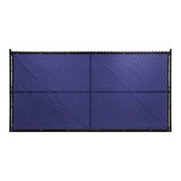 FenceScreen 350 Series 5' x 50' Navy Blue PVC Mesh PLUS Privacy Fence Screen 350-50-48NB