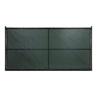 FenceScreen 350 Series 6' x 50' Green PVC Mesh PLUS Privacy Fence Screen 350-50-58GR