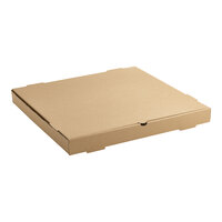 Choice 20" x 20" x 2" Kraft Customizable Corrugated Plain Pizza Box - 25/Bundle