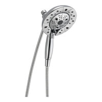 Delta Faucet 58480-PR-PK In2ition 1.75 GPM Lumicoat Chrome Finish H2Okinetic 5-Setting 2-in-1 Hand Shower / Showerhead