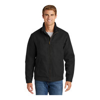 CornerStone CSJ40 Unisex Customizable Black Washed Duck Cloth Flannel-Lined Work Jacket - 4X