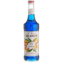 Monin Premium Blue Curacao Flavoring Syrup 750 mL - 12/Case