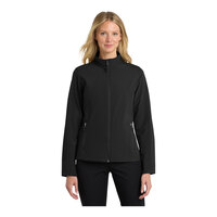 Port Authority L317 Women's Customizable Black Core Soft Shell Jacket - S