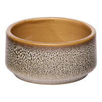 Ariane Freckles 2.37 oz. Brown Round Porcelain Ramekin - 12/Case