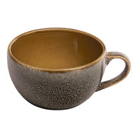 Ariane Freckles 9.5 oz. Brown Porcelain Cappuccino Cup - 6/Case