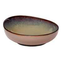 Ariane Splash Beige 10.83 oz. Beige Round Slanted Porcelain Coupe Bowl - 8/Case