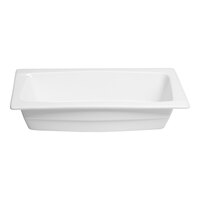 Ariane Buffet 1/2 Size 2 1/2" Deep Ivory Rectangular Porcelain Food Pan AGNARN000100012