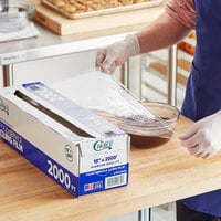 Choice 18" x 2000' Foodservice Film with Serrated Cutter - 2/Case