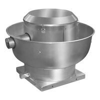 Canarm ALX-UB Series S 13 1/2" Spun Aluminum Variable-Speed Upblast Belt Drive Exhaust Fan ALX135UBT10033 - 1,417 CFM, 1 Phase, 1/3 hp