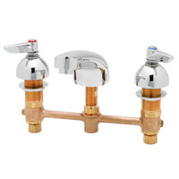 T&S B-2990-WS EasyInstall WaterSense Deck Mounted Concealed Lavatory Faucet with 8" Centers, 5 1/8" Cast Spout, 1.5 GPM Aerator, Eterna Cartridges, and Lever Handles